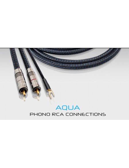 Clarus Aqua MKII – Cablu Phono RCA cu fir de masă (Single-Ended, pereche)